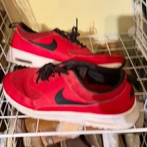 Nike Black and Red sneakers, size 11